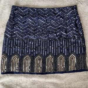 Sequin mini skirt